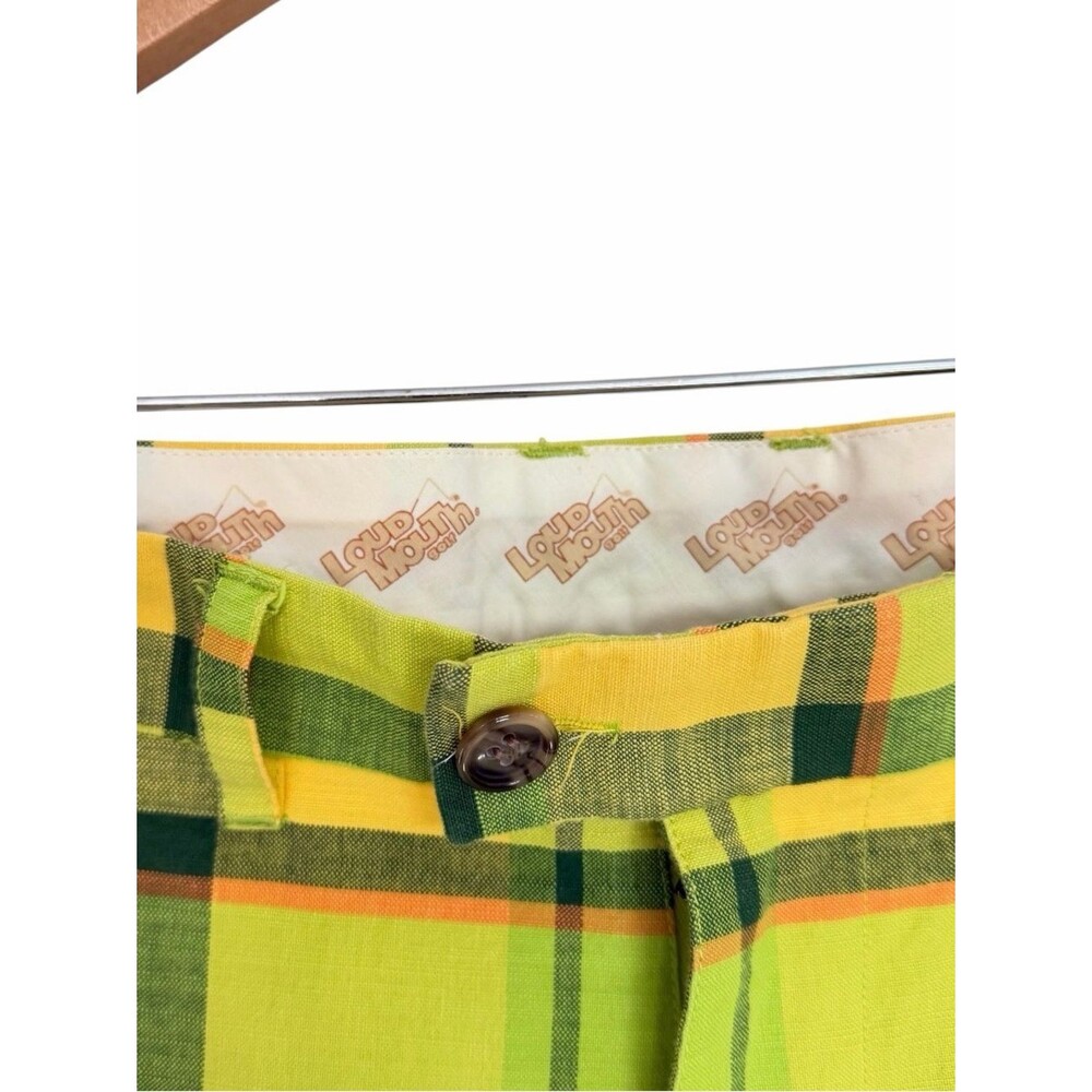 Loud Mouth Fairway Heritage Blue Green Plaid Golf Pants Size 42 - Picture 4 of 6